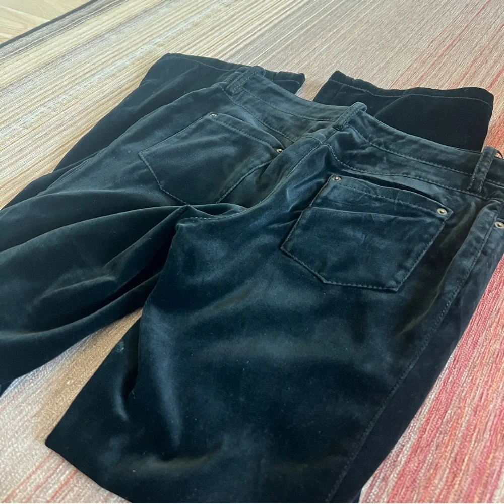 Louis Vuitton Black Velvet Flare Pants - Picture 9 of 16